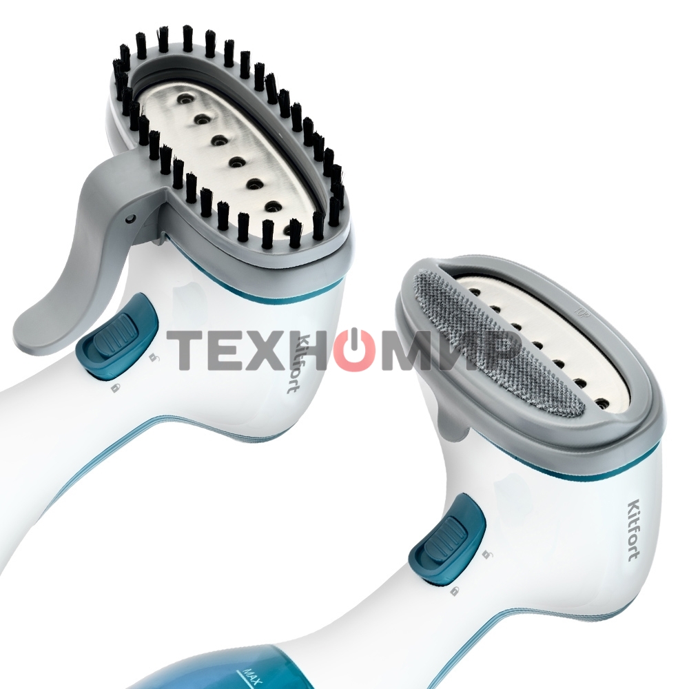 Отпариватель Kitfort КТ-916-1 голубой, 1000 Вт, 15 г/мин, 260 мл