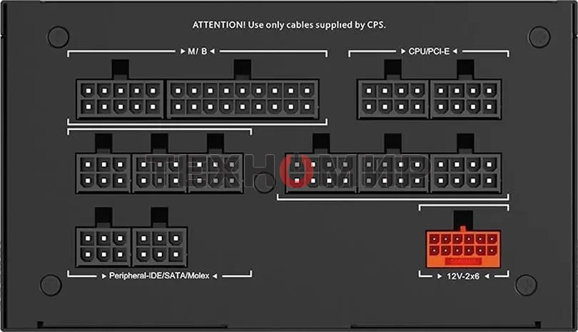Блок питания PCCooler P5-YS1200-G1F черный 1200W 80 PLUS Gold, 135мм, модульный, черный