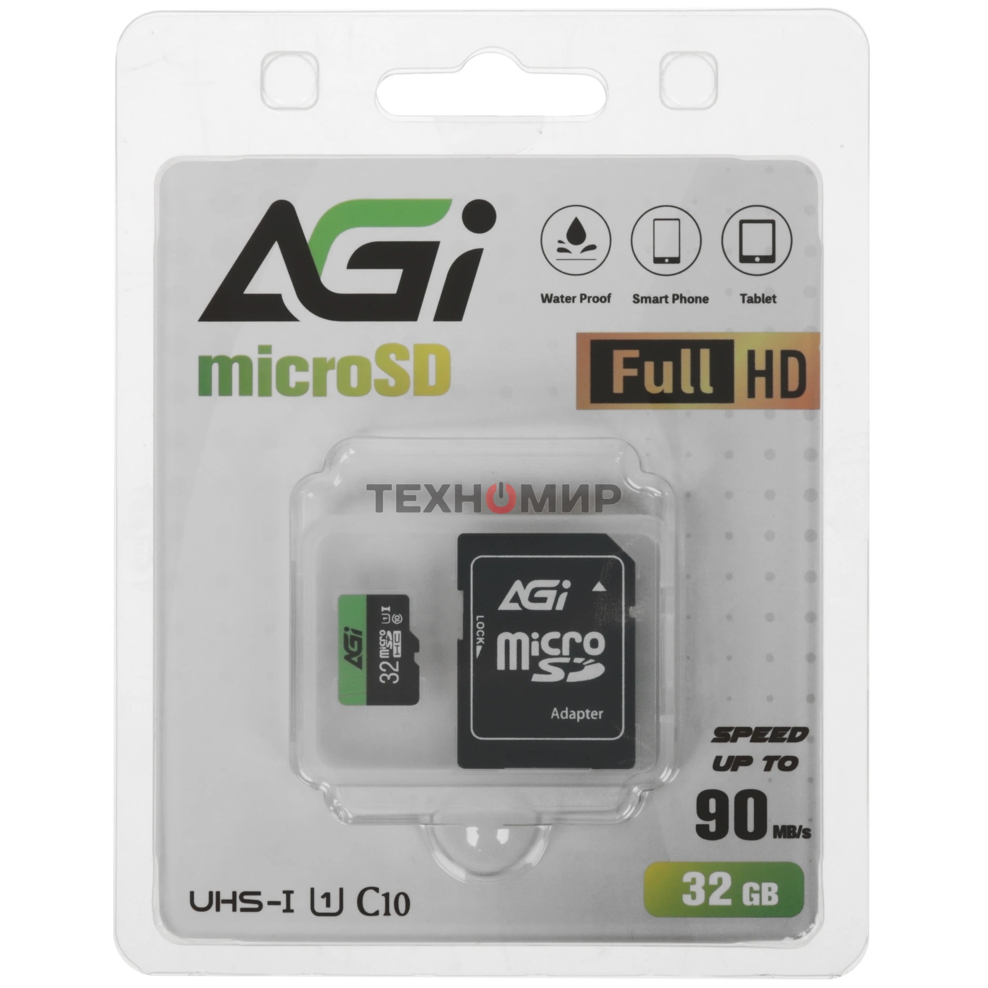 Флеш карта/AGI/Choice TF138 AGI032GU1TF138-R2/microSDHC/32 ГБ/Class 10, UHS-I U1/80 МБ/с