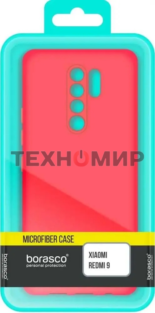 Чехол (клип-кейс) BoraSCO для Xiaomi Redmi 9 красный