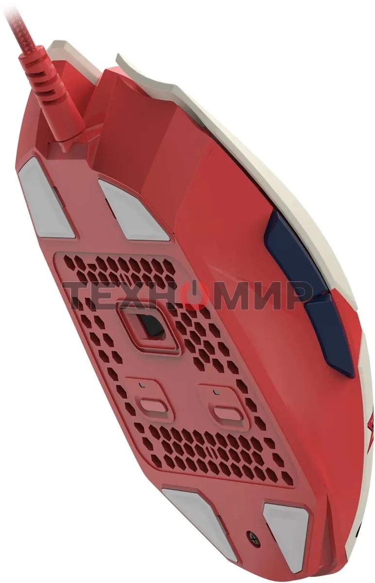 Мышь проводная A4Tech Bloody W63 Max Proxy Boom бежевый/красный, 12000 dpi, USB, кнопки - 9