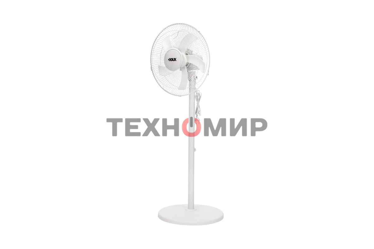 Вентилятор напольный DUX DX-40, 40Вт, 16дюйм, белый 60-0218