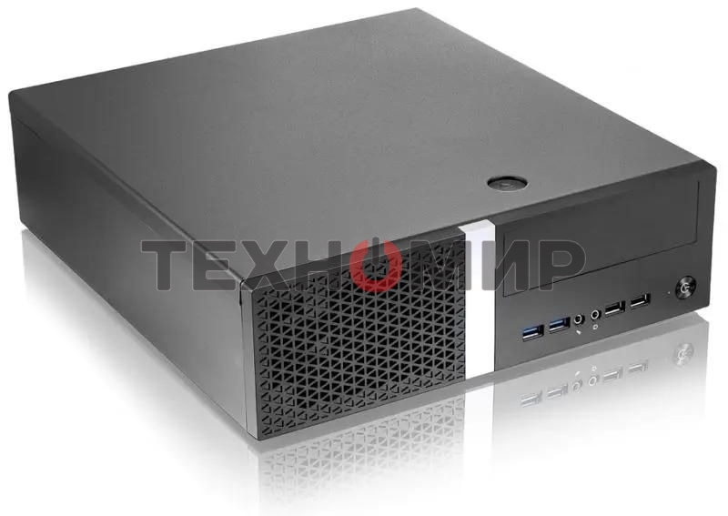 Компьютерный корпус Foxline FL-211-TFX300S с блоком питания 300Вт, mATX case, black, w/PSU TFX 300W, w/2xUSB2.0+2xUSB3.0, w/pwr cord, w/8cm FAN