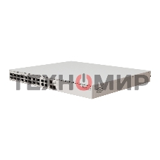 Коммутатор MikroTik CRS520-4XS-16XQ-RM Cloud Router Switch with Quad-Core AL52400 2 GHz CPU, 4 Gb RAM, 98CX8410 switch chip, 2 x 10G Eth ports, 4 x 25G SFP28 ports, 16 x 100G QSFP28 ports, RouterOS L5, 1U rackmount enclosure, dual hot-swap PSU, 4 x hot-sw