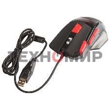 Мышь проводная Qumo Predator M80 черный, 3200 dpi, USB, кнопки - 8