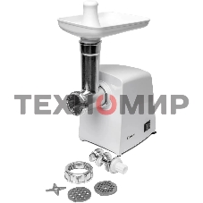 Мясорубка электрическая Candy CG-100 белый, 900 Вт, 2.2 кг/мин, реверс, защита от перегрузки, насадки - 4