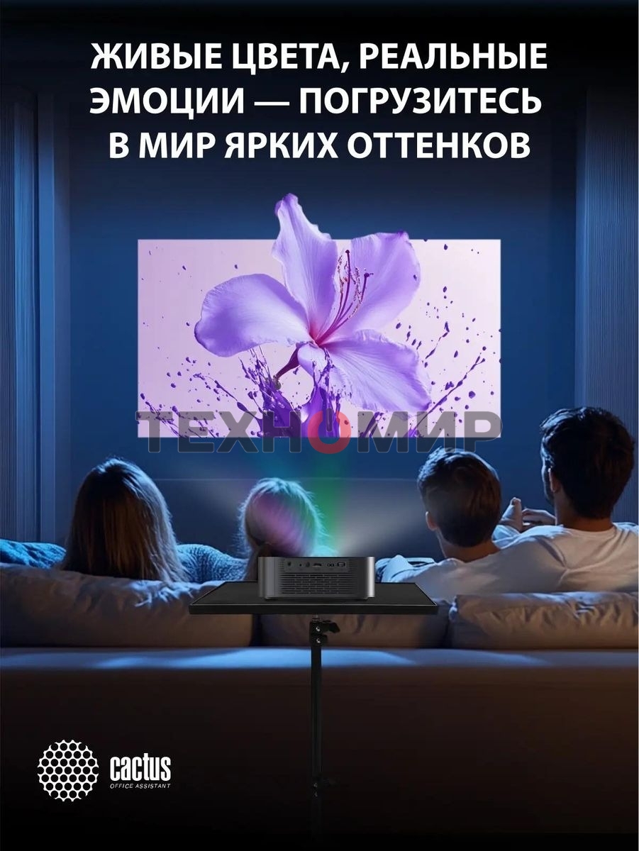 Проектор Cactus CS-E2.SG DLP 5600Lm (1920x1080) 200000:1 ресурс лампы:20000часов 1xUSB typeA 1xHDMI 4.2кг