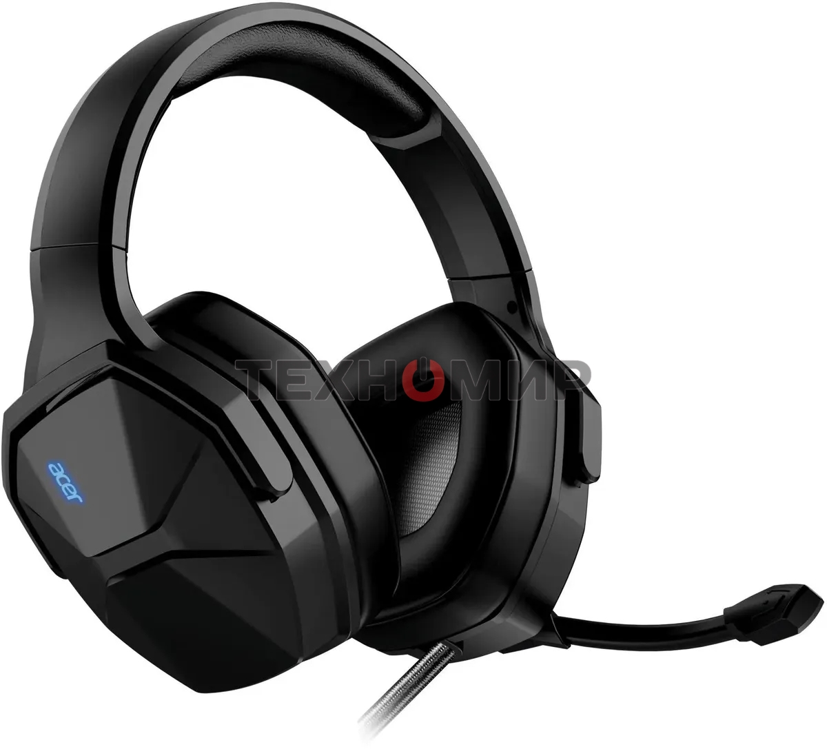 Гарнитура проводная с микрофоном Acer OHW312 черный 2м мониторные USB оголовье (ZL.HDSEE.007)