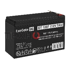 Аккумуляторная батарея ExeGate DT 1207 (12V 7Ah, клеммы F2)
