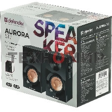 Акустическая система Defender AURORA S12 2.0, Актив.колонки 2x6 W (RMS),100 Гц - 20 кГц