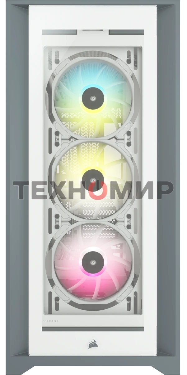 Компьютерный корпус Corsair iCUE 5000X RGb CC-9011213-WW Tempered Glass Mid-Tower Smart Case, White