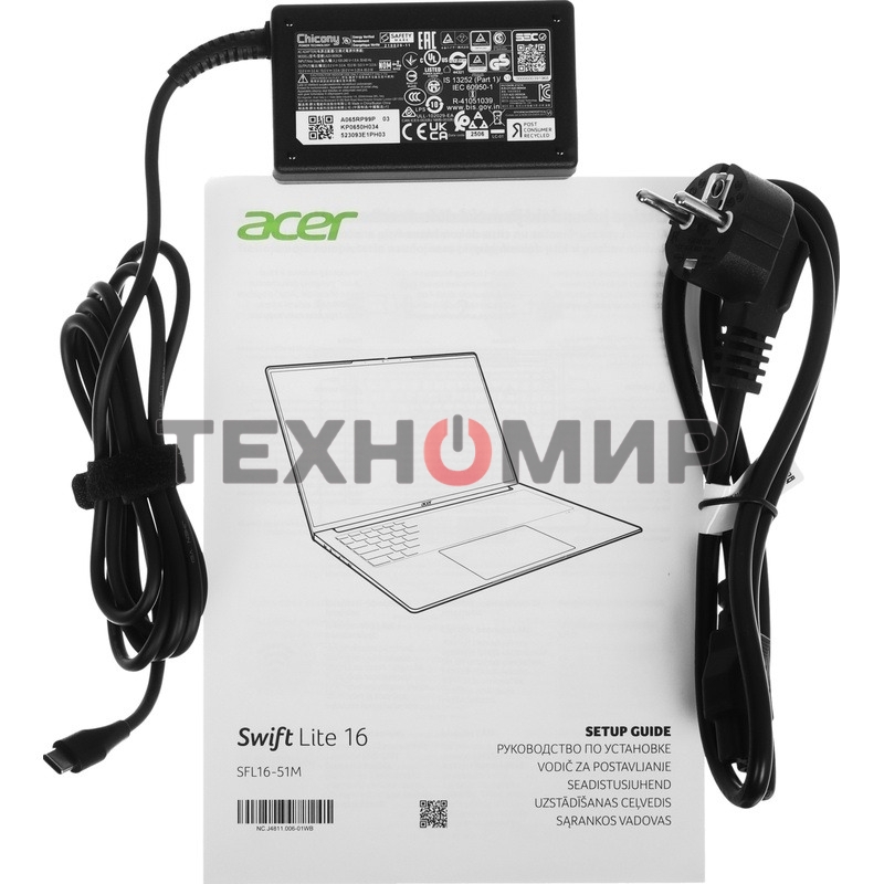 Ноутбук Acer Swift Lite 16 SFL16-51M-785G Intel Core Ultra 7 155U/16Gb/SSD 1Tb/16