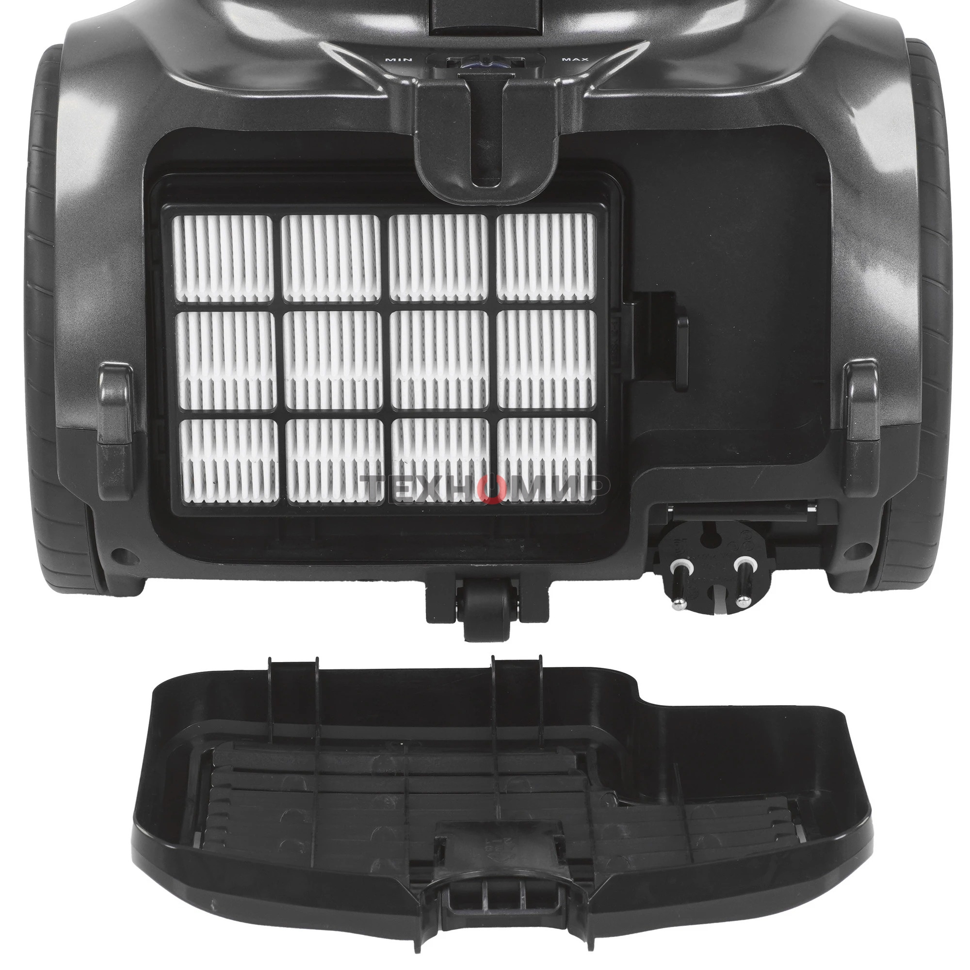 Пылесос Endever Skyclean VC-670 серый/синий, 420/2100 Вт, уборка сухая, пылесборник контейнер 3 л