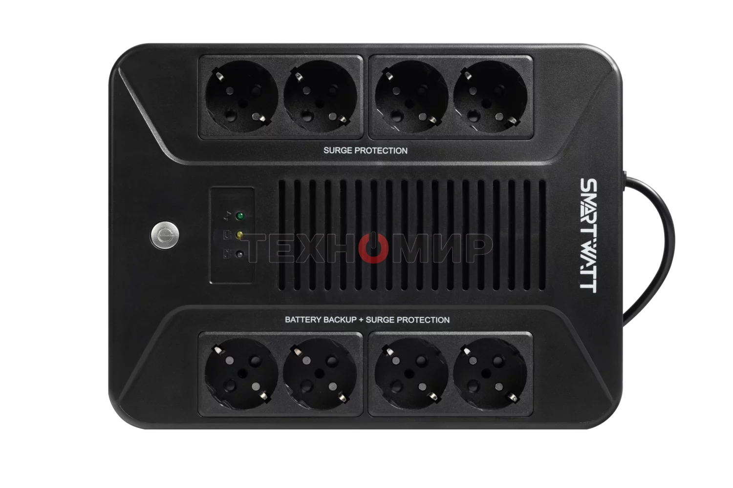Источник бесперебойного питания SMARTWATT UPS SAFE PRO 600 Line-interactive 600VA/360W Brick (Euro x8, LED, 275x210x95(мм), 4,8 кг, гарантия 24мес.