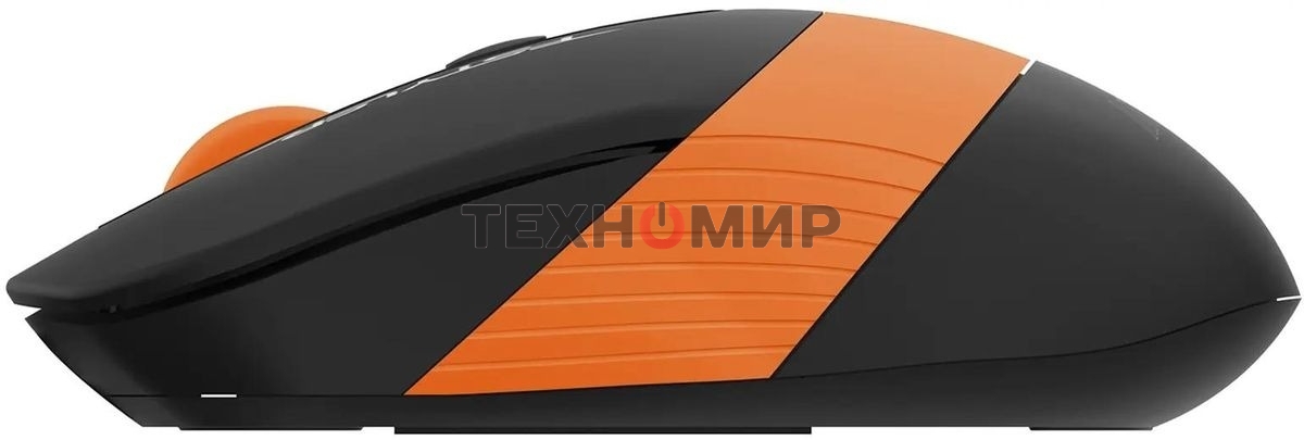 Мышь беспроводная A4Tech Fstyler FG10S черный/оранжевый, 2000 dpi, радиоканал, USB, кнопки - 4