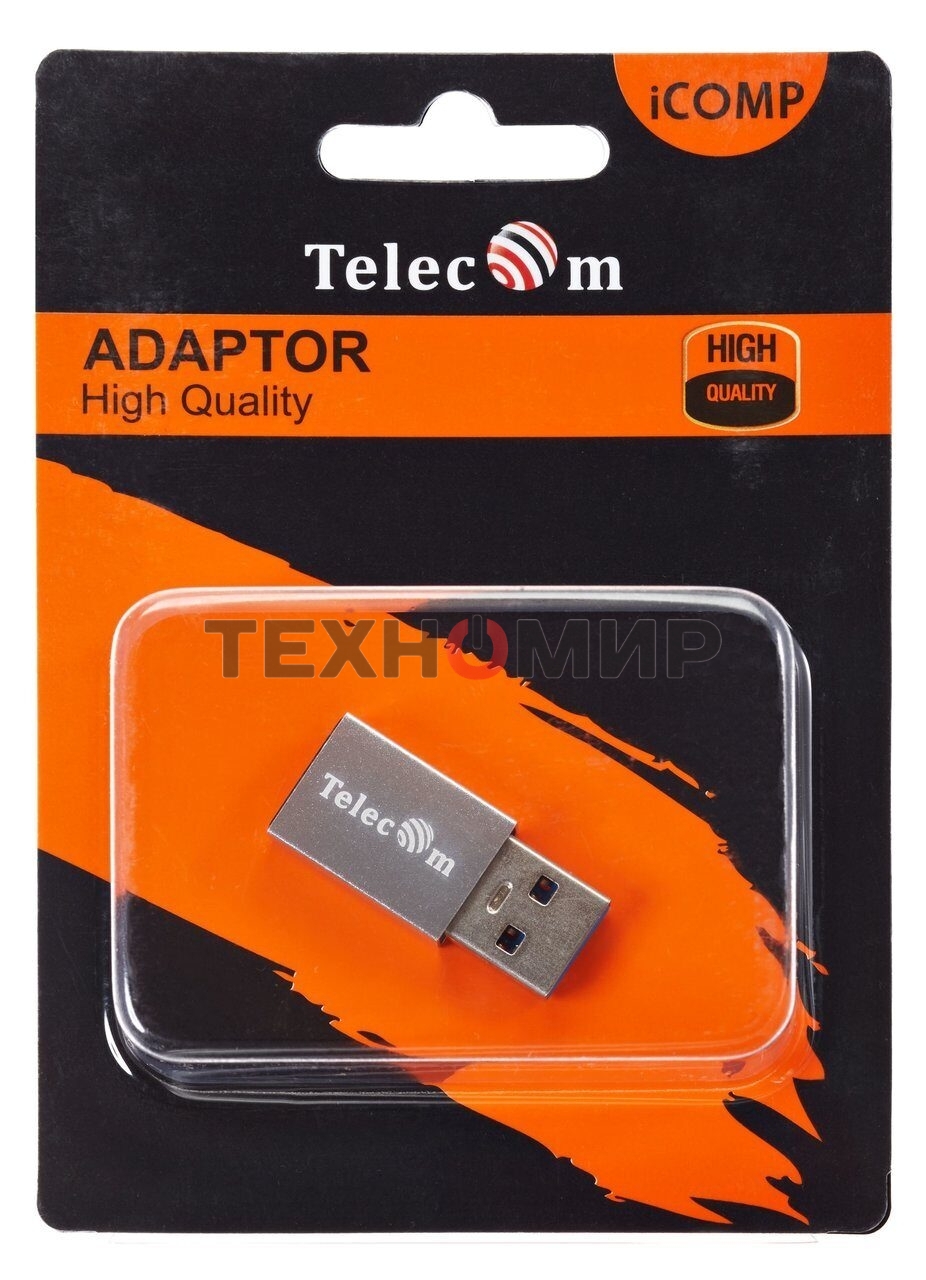 Переходник OTG USB 3.1 Type-C/F --> USB 3.0 A/M Telecom TA432M