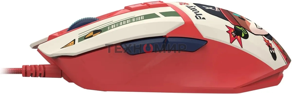 Мышь проводная A4Tech Bloody W63 Max Proxy Boom бежевый/красный, 12000 dpi, USB, кнопки - 9