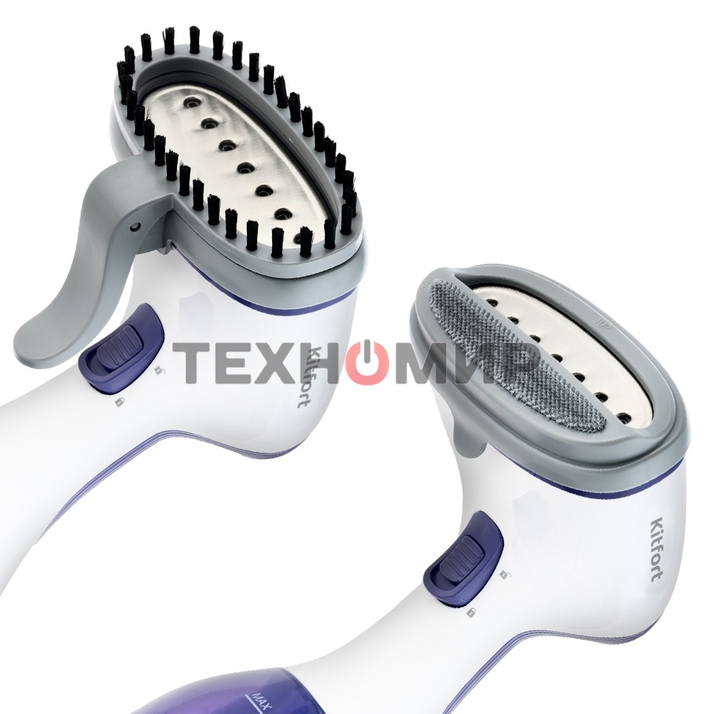 Отпариватель Kitfort KT-916-2 фиолетовый/белый, 1000 Вт, 15 г/мин, 260 мл