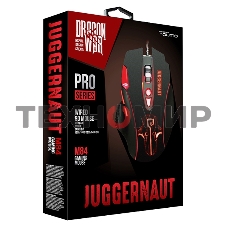 Мышь проводная Qumo PRO Series Juggernaut M84 черный, 6400 dpi, USB, кнопки - 8