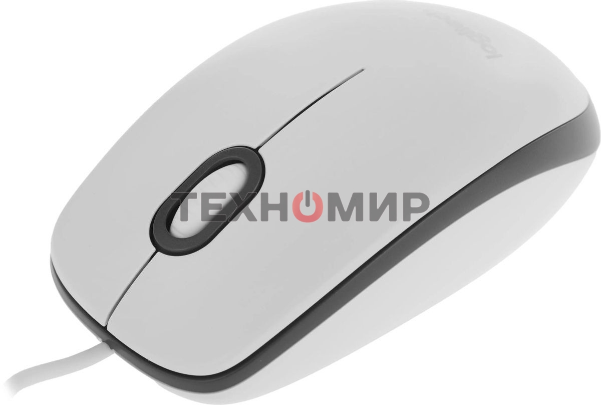 Мышь проводная Logitech M100 белый, 1000 dpi, USB, кнопки - 3