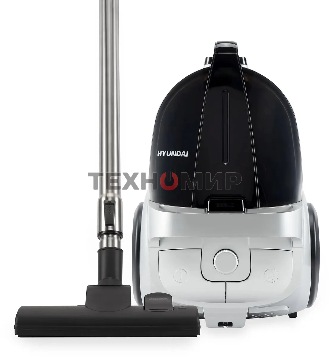 Пылесос Hyundai HYV-C2650 черный/серебристый, 380/2200 Вт, уборка сухая, пылесборник контейнер 3.5 л