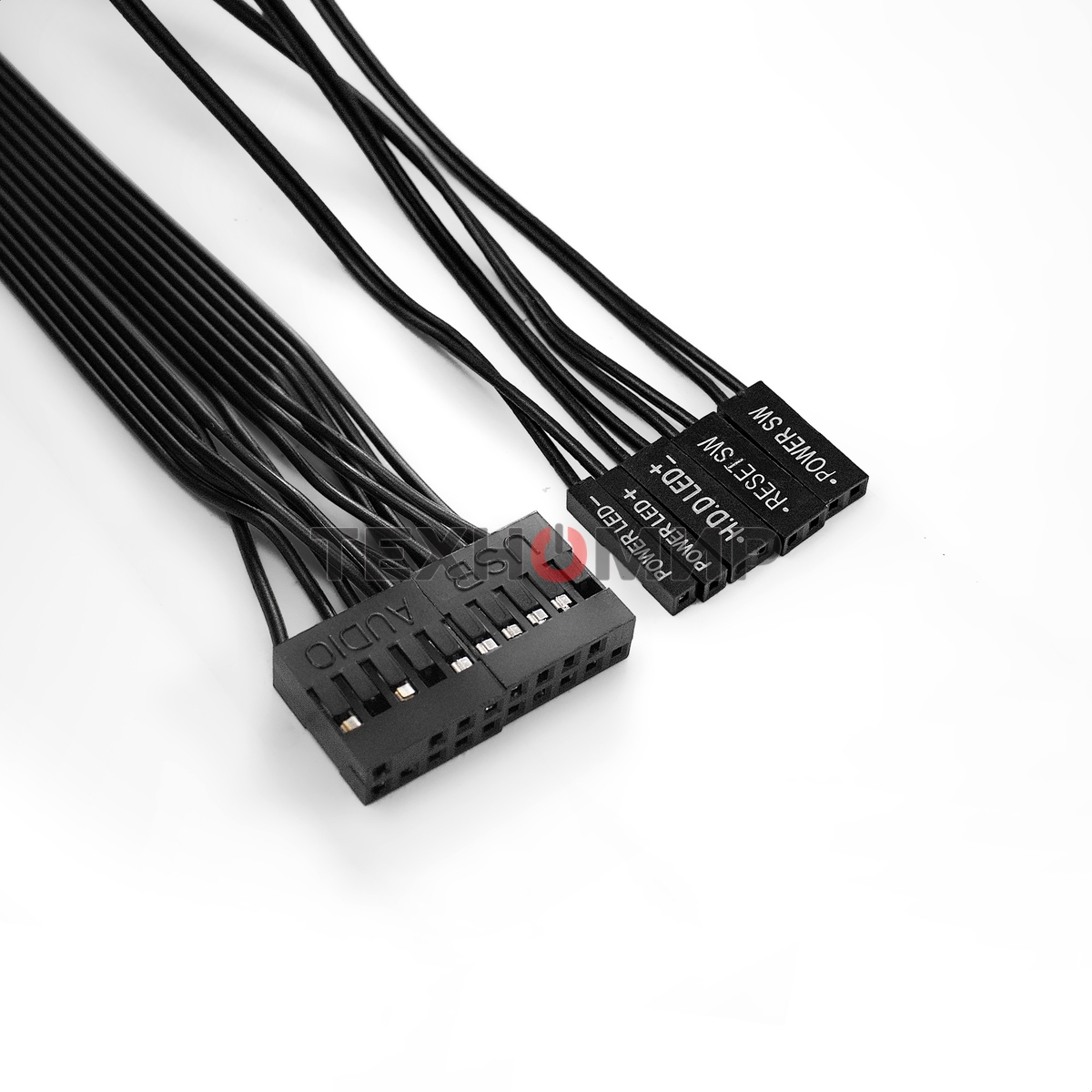 Компьютерный корпус Miditower ExeGate UN-605B Black, ATX, (UN400, 120мм), 2*USB, Audio, замок блокировки кнопки питания