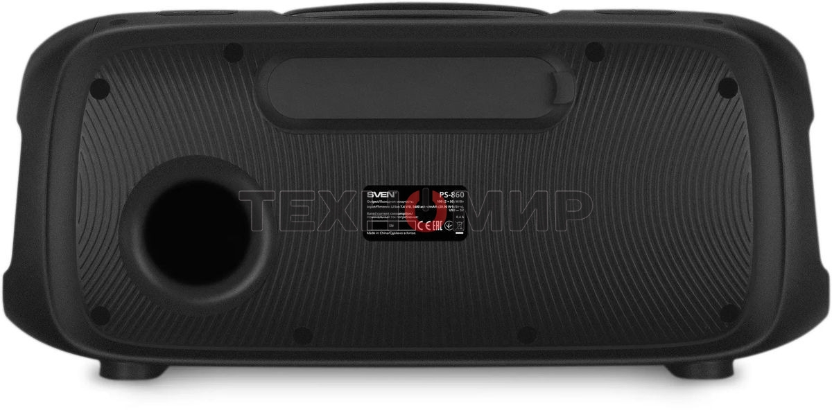 Портативная колонка Sven PS-860 черный 100W 1.0 BT/3.5Jack 5400mAh (SV-022518)