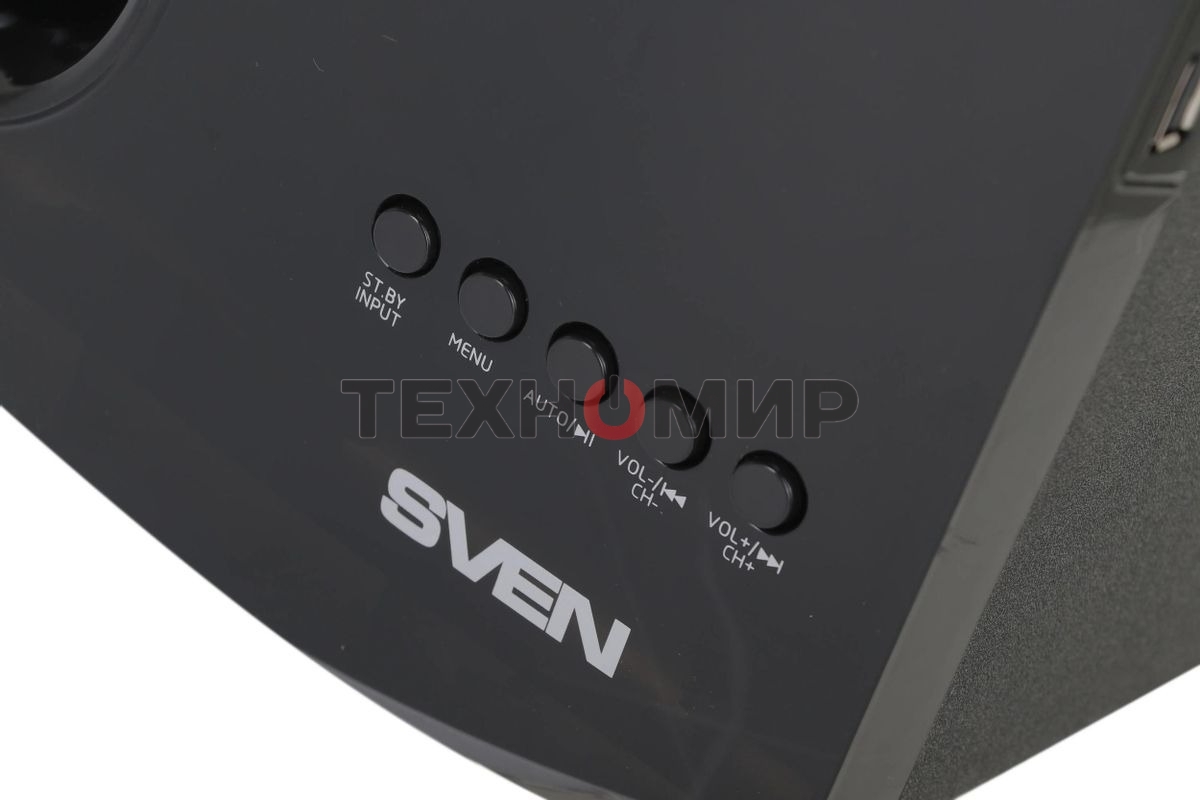 Акустическая система 2.1 SVEN MS-2080/70 Watt/~220V 50Hz/FM-тюнер, USB/SD, дисплей/BLUETOOTH/ПДУ/Black