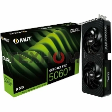 Видеокарта Palit PA-RTX 5060Ti DUAL OC 8Gb RTX 5060TI 8Gb 128bit GDDR7 2407/28000 HDMIx1 DPx3 HDCP Ret
