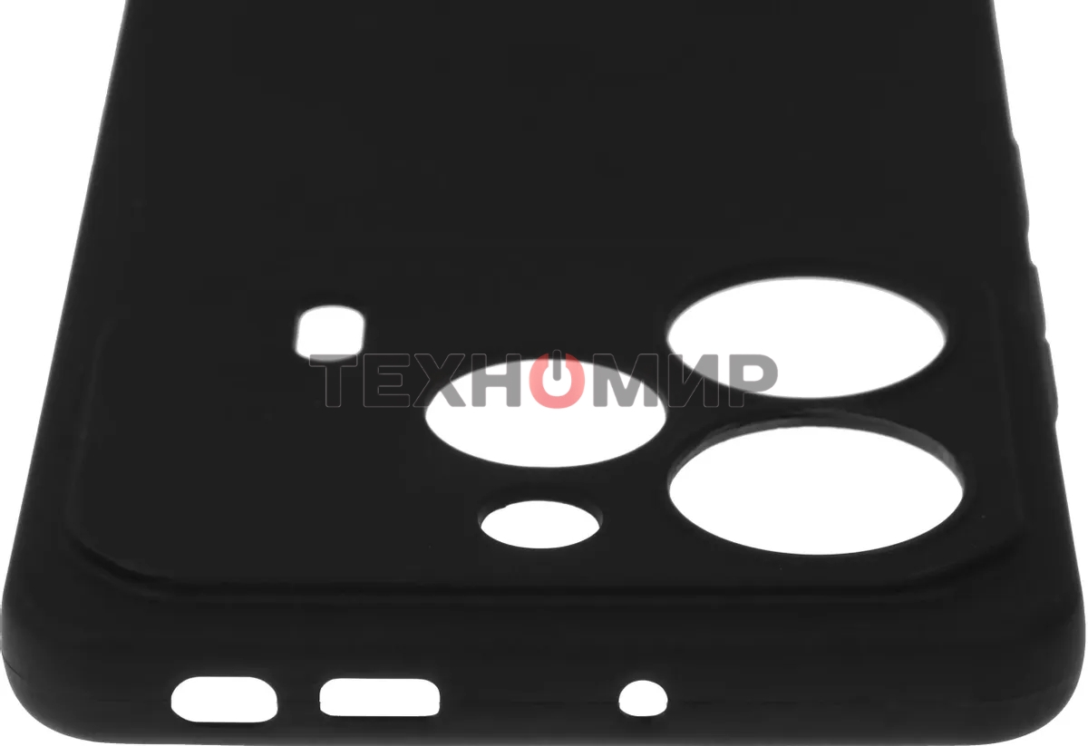 Чехол (клип-кейс) BoraSCO для Tecno Pova 6/6 Pro Silicone Case черный (73173)