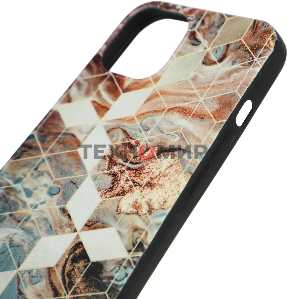 Чехол (клип-кейс) Gresso Meridian, для iPhone 13, золотистый/синий gr17aaae8888