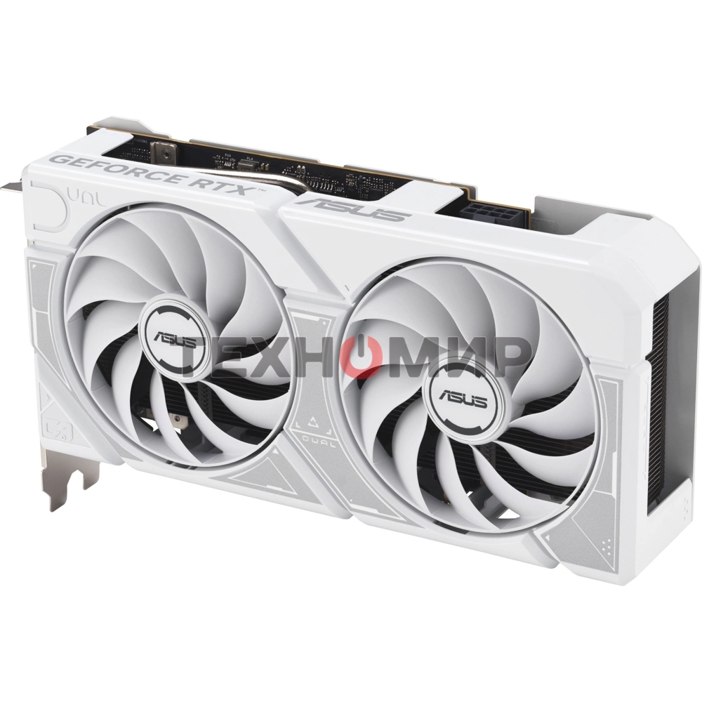 Видеокарта Asus GeForce RTX 5060 DUAL OC White, Nvidia RTX 5060, 8GB GDDR7, 128 bit, PCI-E 5.0, DPx3, HDMIx1, 2535 MHz