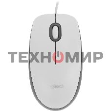 Мышь проводная Logitech M100 белый, 1000 dpi, USB, кнопки - 3