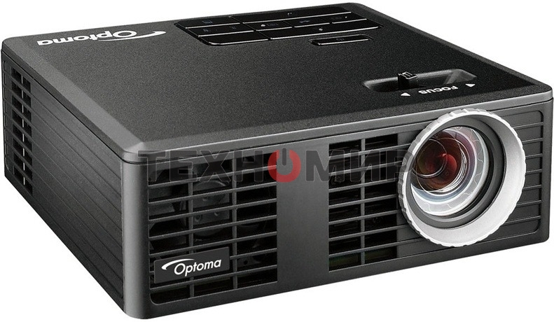 Проектор Optoma ML750e (DLP, LED, WXGA 1280x800, 700Lm, 15000:1, HDMI, USB, MHL, MicroSD, 1x1W speaker, 3D Ready, led 20000hrs, черный, 0.38kg)