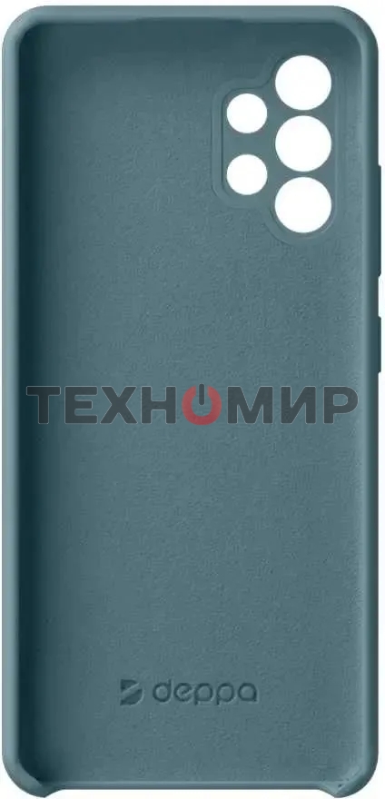 Чехол (клип-кейс) Deppa для Samsung Galaxy A32 Liquid Silicone синий (870122)