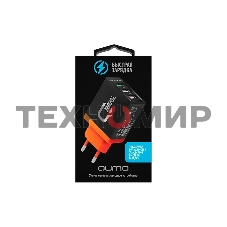 Сетевое зарядное устройство Qumo Quick Charge 3.0 3 USB (Charger 0019), 3 USB, 4.2A, 1 USB (QC 3.0, FCP, AFC) + 2 USB 2,1A, черный