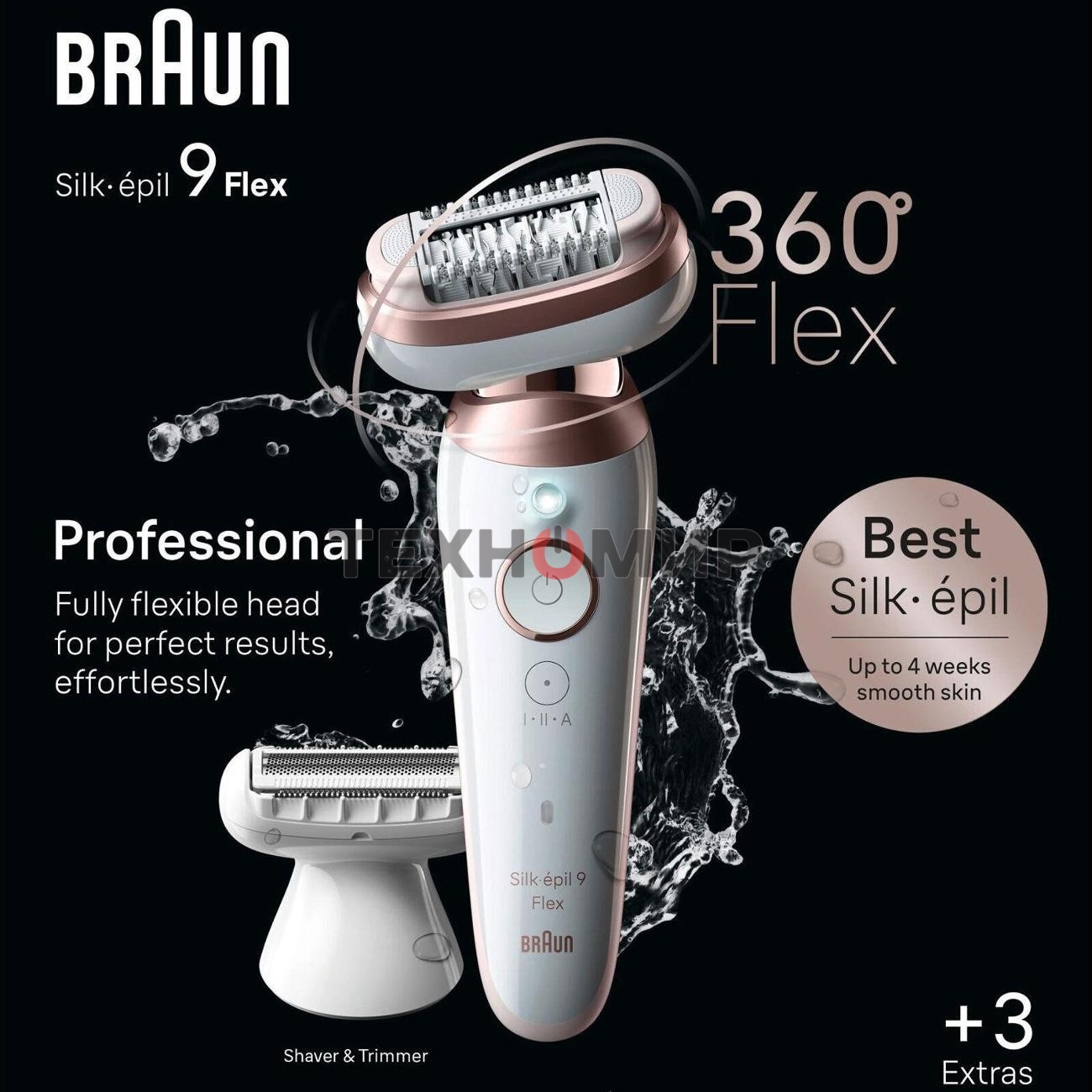 Электрический эпилятор BRAUN SES9-030 3D