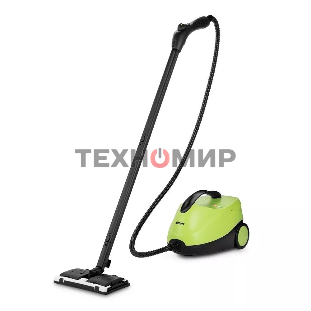 Пароочиститель напольный Kitfort КТ-9186 2000Вт салатовый/черный