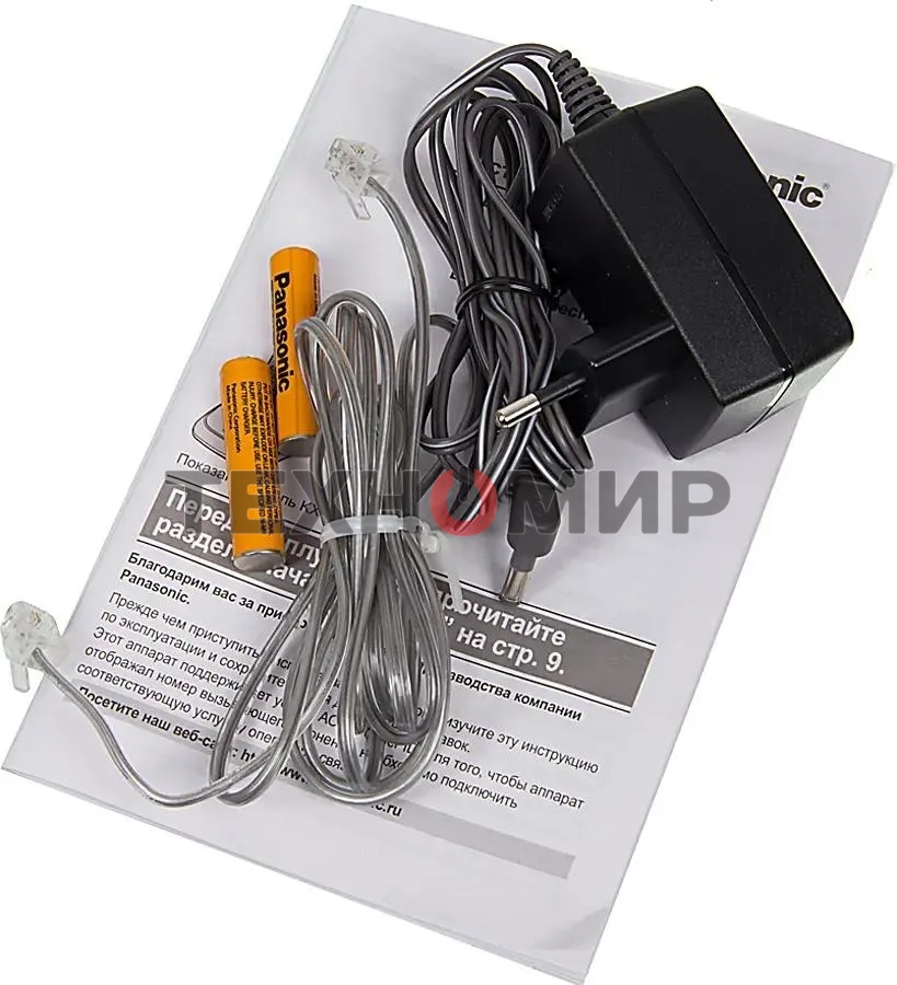 Телефон беспроводной (DECT) Panasonic KX-TG2511RUT (титан) АОН, Caller ID,спикерфон на трубке,переход в Эко режим одним нажатием