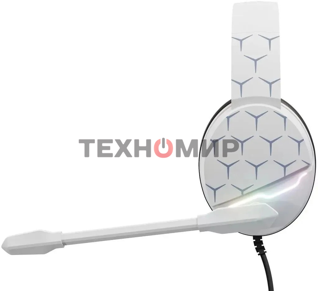 Наушники с микрофоном Оклик HS-L710G белый/черный