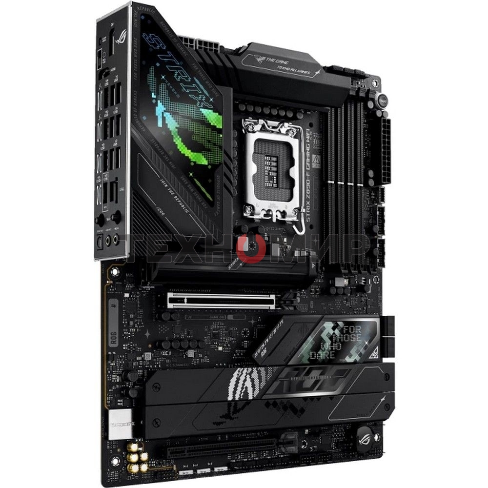 Материнская плата ASUS ROG STRIX Z890-F GAMING WIFI, LGA 1851, Intel Z890, 4xDDR5, 4xSATA, 5xM.2, 1xPCIe 5.0 x16, 1xPCIe 4.0 x4, 1xHDMI, 1xDP, 2xUSB-C, 1x 2.5Gb LAN, 4xUSB-A 3.2 Gen 1, 4xUSB-A 3.2 Gen 2, 2xUSB-A 2.0, 2xUSB-C Thunderbolt 4, 2x3.5 мм, 7.1, 