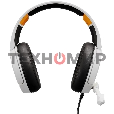 Наушники с микрофоном Оклик HS-L710G белый/черный