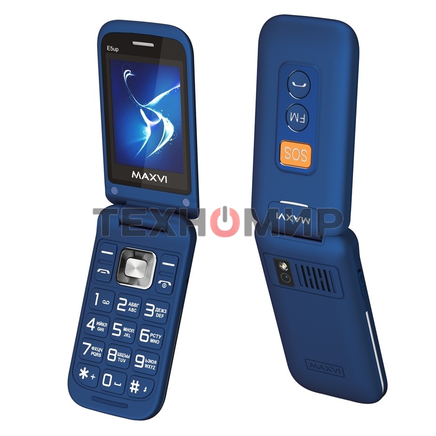Мобильный телефон Maxvi E5 up синий