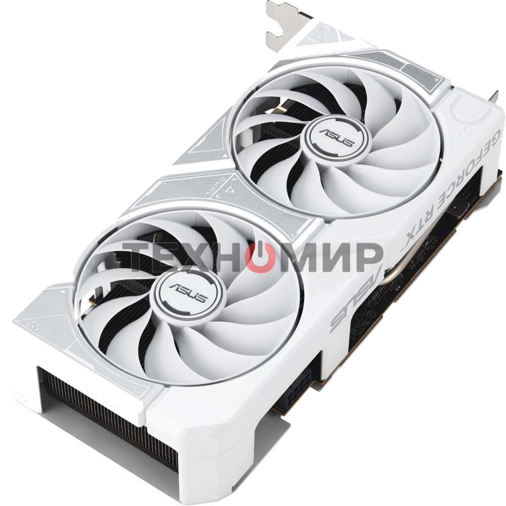 Видеокарта Asus GeForce RTX 5060 DUAL OC White, Nvidia RTX 5060, 8GB GDDR7, 128 bit, PCI-E 5.0, DPx3, HDMIx1, 2535 MHz