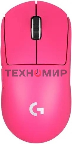 Мышь беспроводная Logitech G PRO X SUPERLIGHT розовый, 25600 dpi, радиоканал, USB, кнопки - 5