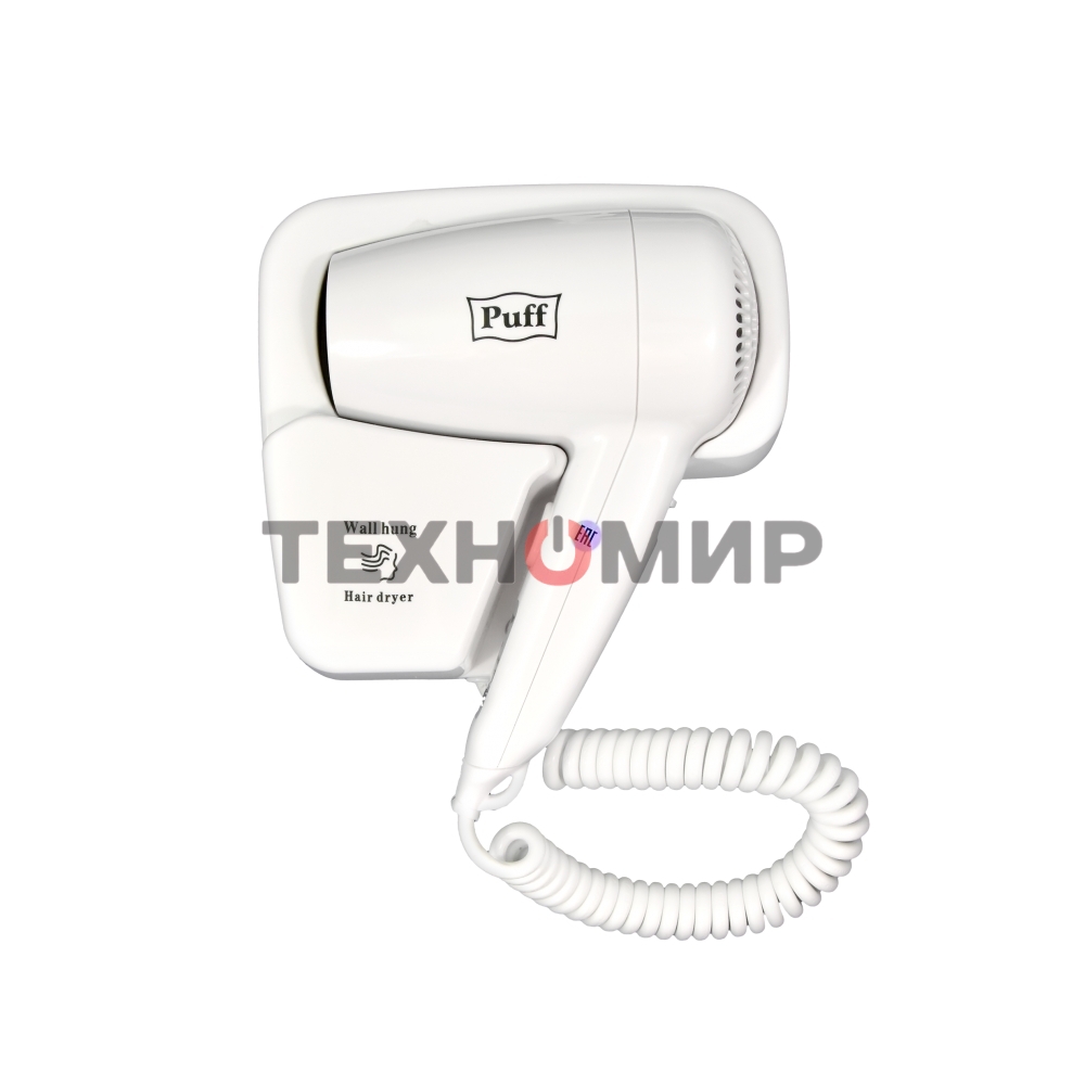 Фен для волос Puff-1200 1405.001 1.2кВт белый