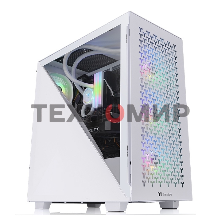 Компьютерный корпус Thermaltake Divider 300 TG Air Snow CA-1S2-00M6WN-02 Snow/Win/SPCC/Tempered Glass*1/Mesh Front Panel/120мм Standard Fan*2 (528610)