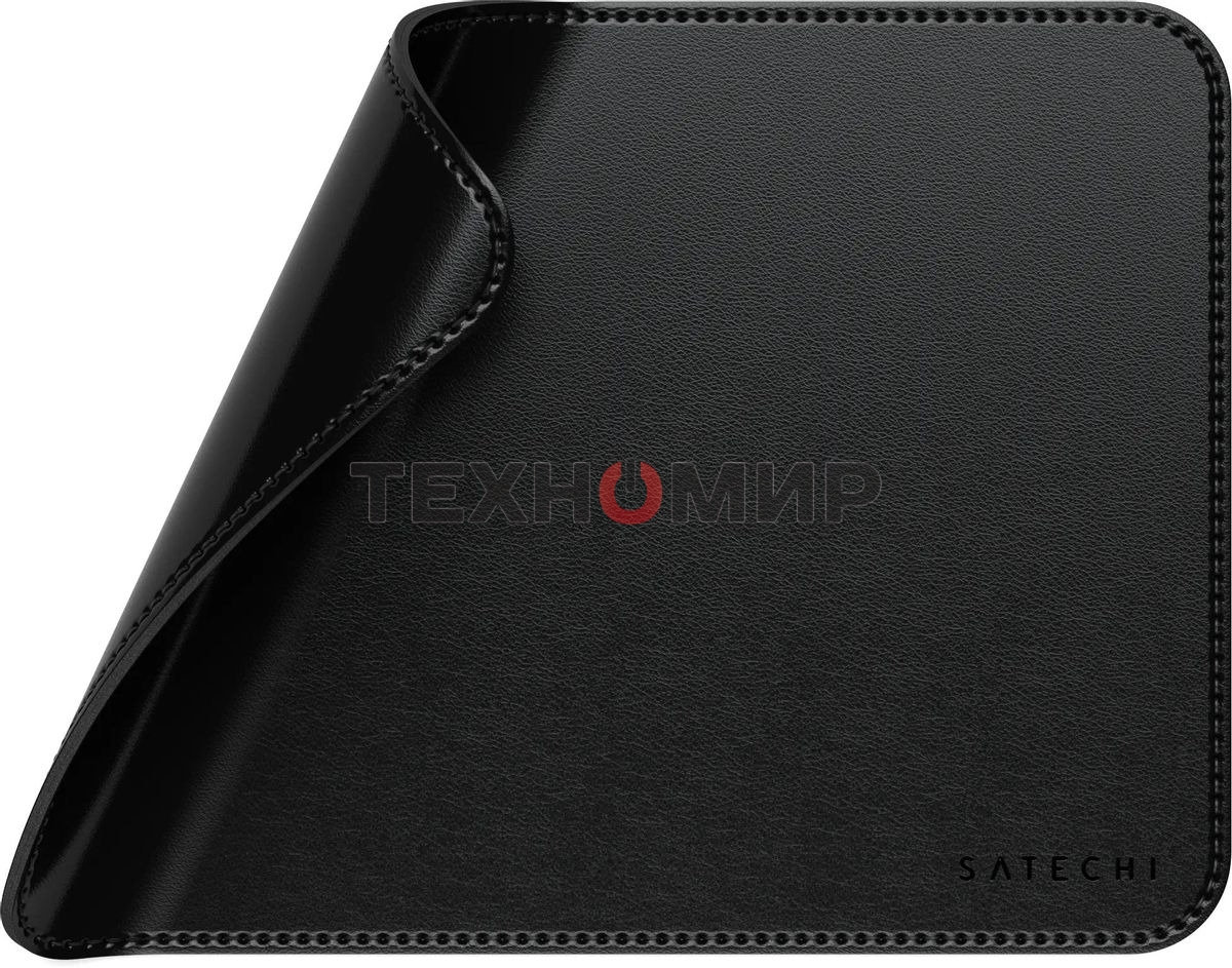 Коврик для мыши из веганской кожи Satechi Vegan-Leather Premium Desk Mat, черный