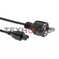 Кабель питания для ноутбуков Telecom 1.8m, 3-pin, с заземлением, 220V (Европейский стандарт)