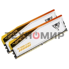 Оперативная память Patriot Viper Elite 5 TUF Gaming, DDR5, 32Gb (2x16 GB), 6000 MHz, CL36, DIMM, радиатор, RGB, белый